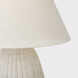 Chapman & Myers Kokomo 30.25 inch 15.00 watt Chalk Wicker and Polished Nickel Table Lamp Portable Light