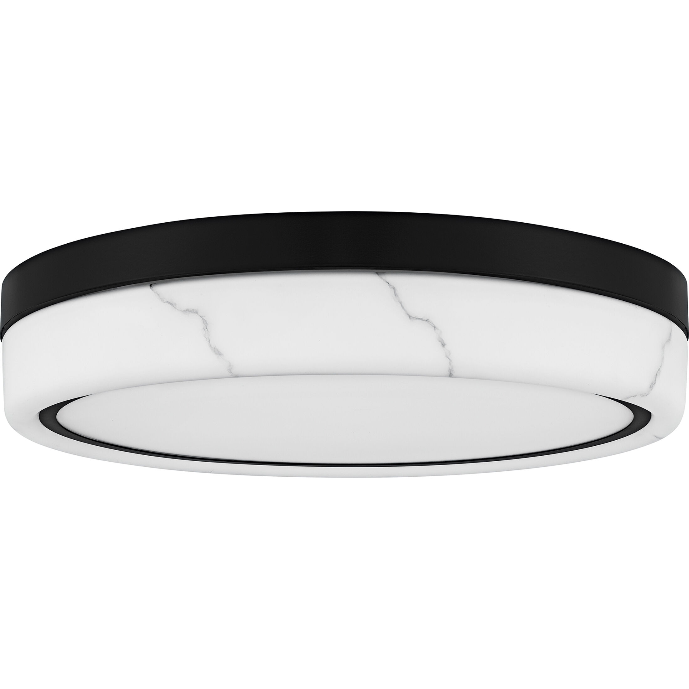 Gasper LED 16 inch Matte Black Flush Mount Ceiling Light, Medium