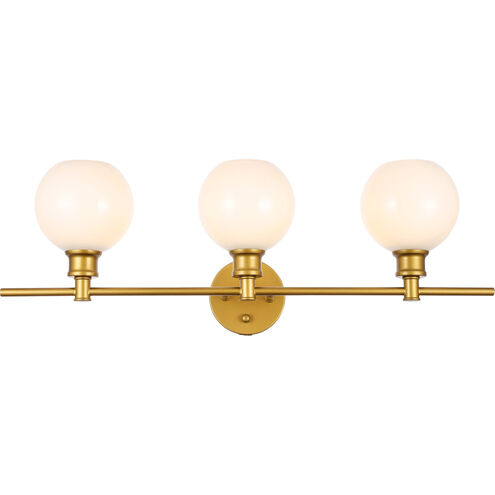 Syracuse 3 Light 28 inch Brass Wall sconce Wall Light