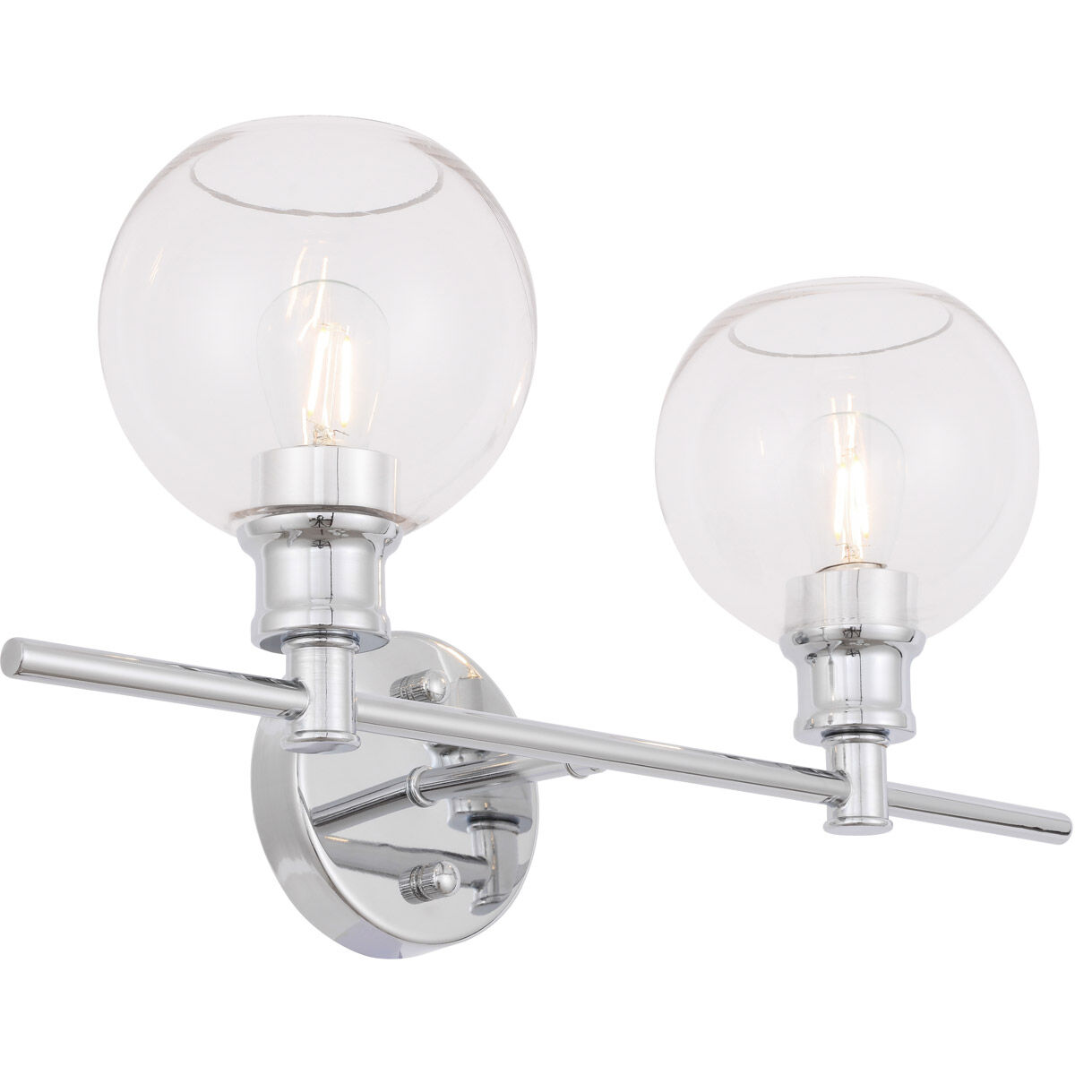 Collier 2 Light 19 inch Chrome Wall sconce Wall Light