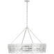 Julie Neill Gianna LED 35.75 inch Burnished Silver Leaf Ring Chandelier Ceiling Light