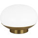 ED Ellen DeGeneres Lune 7 inch 9 watt Burnished Brass Accent Lamp Portable Light