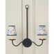 Marble Blue Lace 5 inch Tapered Chandelier Shade