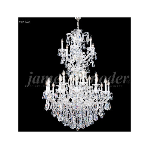 Maria Theresa Royal 37 Light 46 inch Silver Crystal Chandelier Ceiling Light, Royal