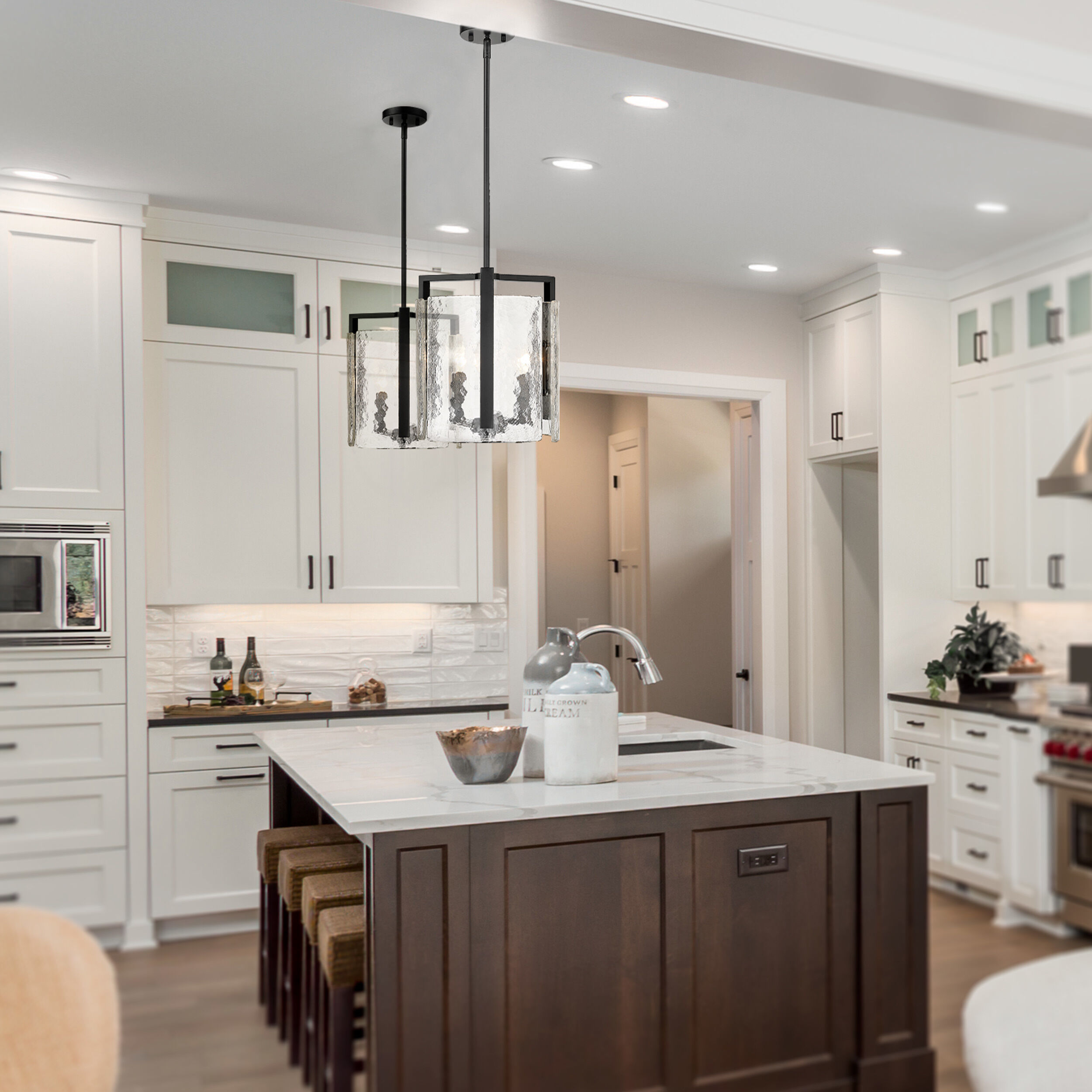 Aenon Pendant Ceiling Light in Matte Black