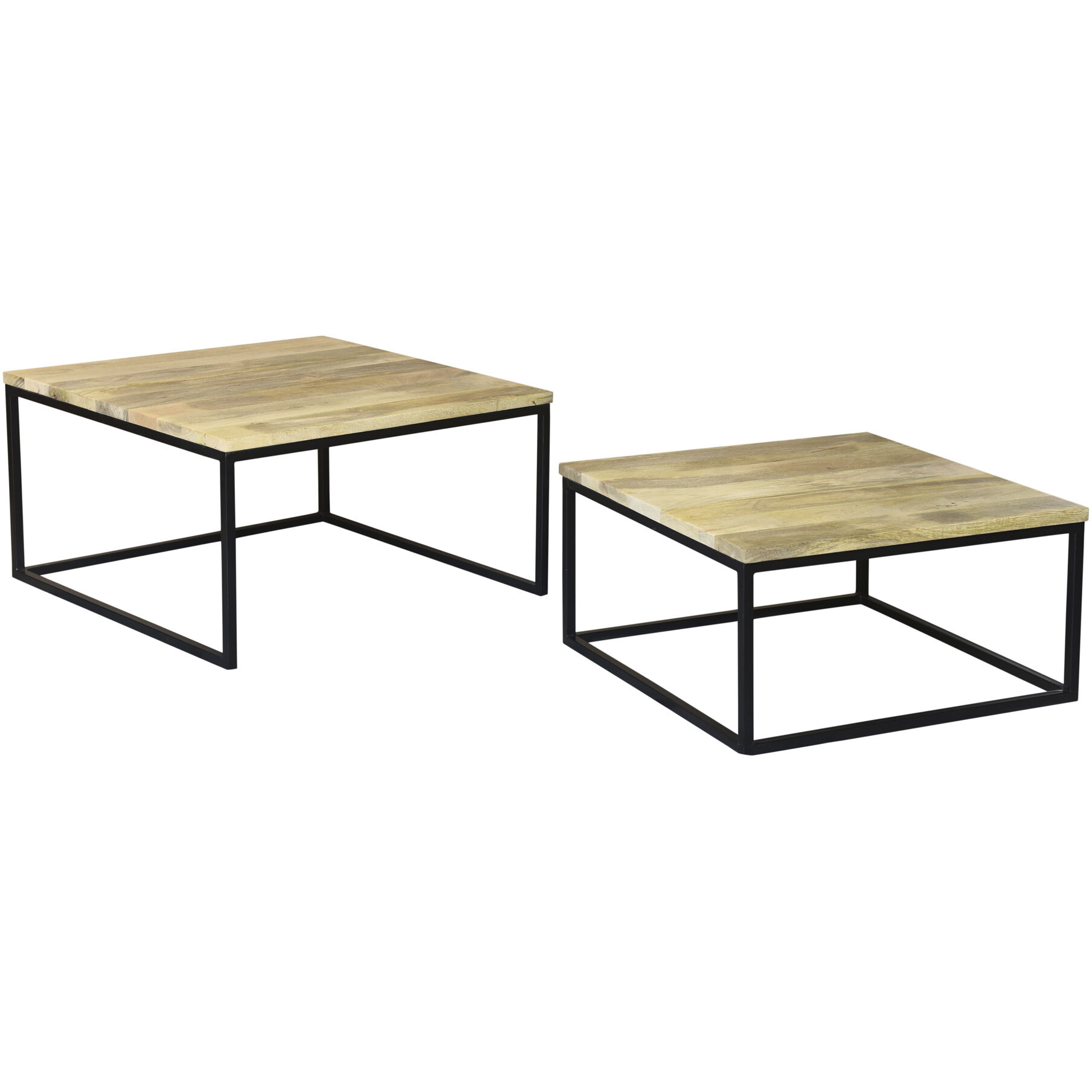 Hollis 31.5 X 31.5 inch Natural Nesting Coffee Table Set