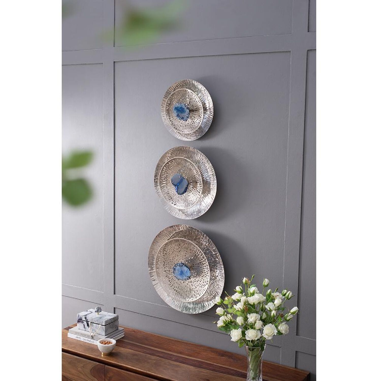 Dex Blue/Gold/Shiny Polish Wall Décor