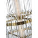 Waterford Killarney LED 19 inch Natural Brass Layered Entry Chandelier Ceiling Light