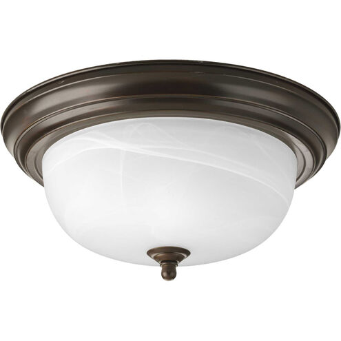 Adelmo 2 Light 13 inch Antique Bronze Flush Mount Ceiling Light 