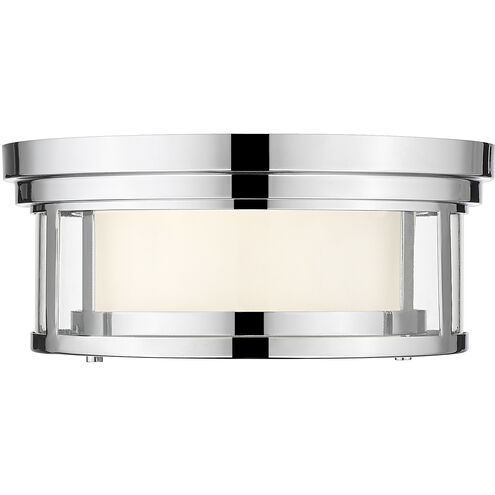 Willow 2 Light 12 inch Chrome Flush Mount Ceiling Light