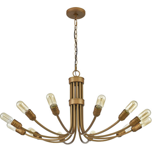 Conway 12 Light 31 inch Painted Aged Brass Chandelier Ceiling Light