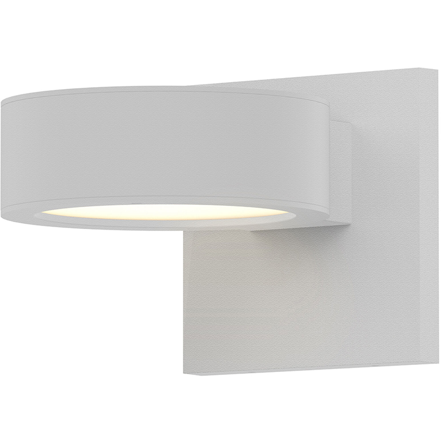 Reals LED 5 inch Textured White Indoor-Outdoor Sconce, Inside-Out
