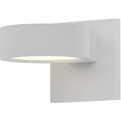 Reals LED 5 inch Textured White Indoor-Outdoor Sconce, Inside-Out