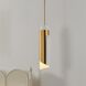 Enzio 1 Light 6 inch Brushed Gold Pendant Ceiling Light