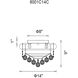 Empire 4 Light 14 inch Chrome Flush Mount Ceiling Light