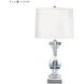 Crystal 28 inch 150 watt Clear Table Lamp Portable Light in Incandescent