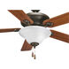 AirPro 52 inch Forged Bronze with Classic Walnut/Medium Cherry Blades Ceiling Fan
