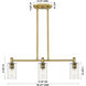 Downtown Urban Crown Point Island Light Ceiling Light in Satin Nickel, Plated Smoke