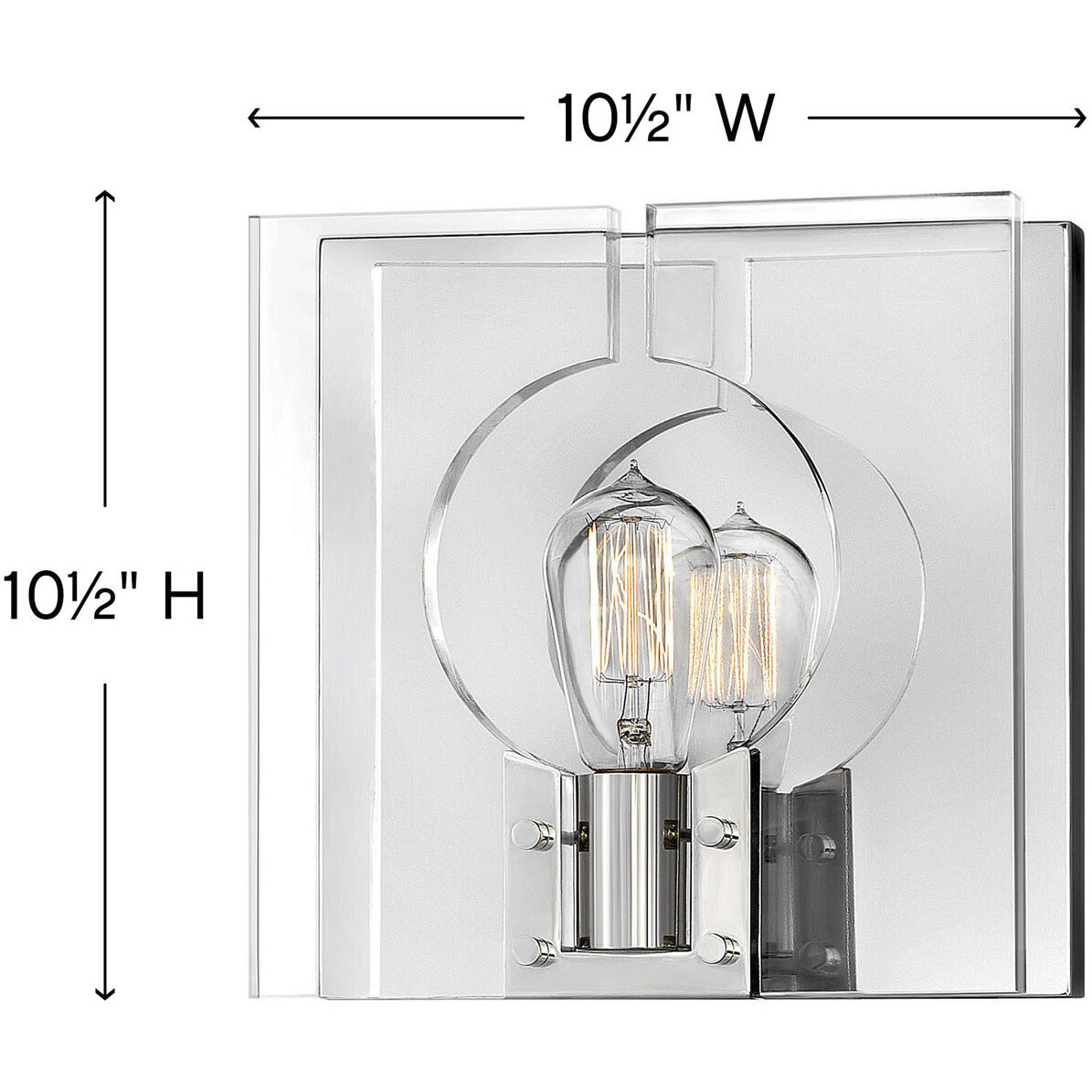 Lisa McDennon Ludlow 1 Light 10.5 inch Polished Nickel Indoor Wall Sconce Wall Light