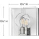 Lisa McDennon Ludlow LED 10.5 inch Polished Nickel Indoor Wall Sconce Wall Light