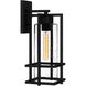 Damien 1 Light 17 inch Earth Black Outdoor Wall Lantern