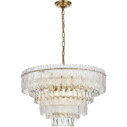 Emilia 8 Light 25 inch Satin Gold Chandelier Ceiling Light