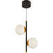 Capri 5 inch Black/Gold Pendant Ceiling Light