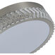 Chevron LED 15.75 inch Brushed Nickel Flush Mount Ceiling Light