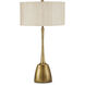 Cheenee 33.25 inch 100 watt Antique Brass Table Lamp Portable Light