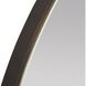 Clasp Bronze and Faux Travertine Mirror
