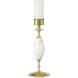 Marche 16.75 inch 3 watt White and Brass Table Lamp Portable Light