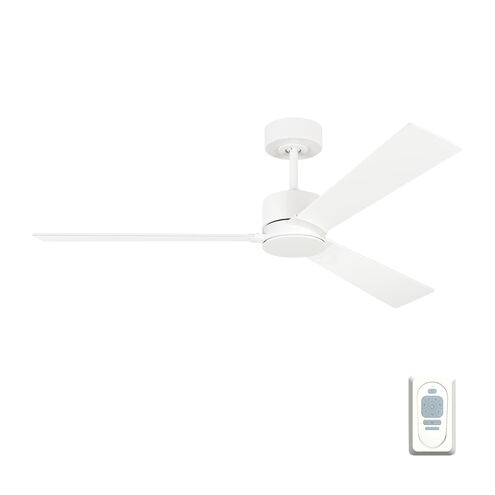 Rozzen 52 inch Matte White Indoor/Outdoor Ceiling Fan