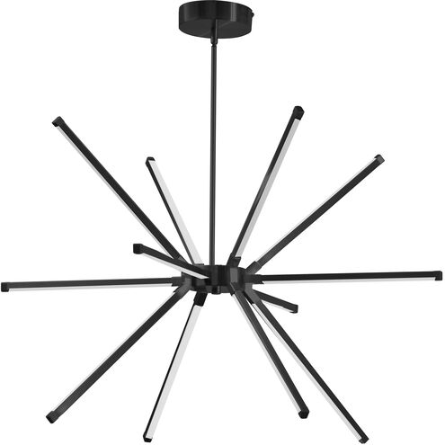 Array LED 31.5 inch Matte Black Chandelier Ceiling Light
