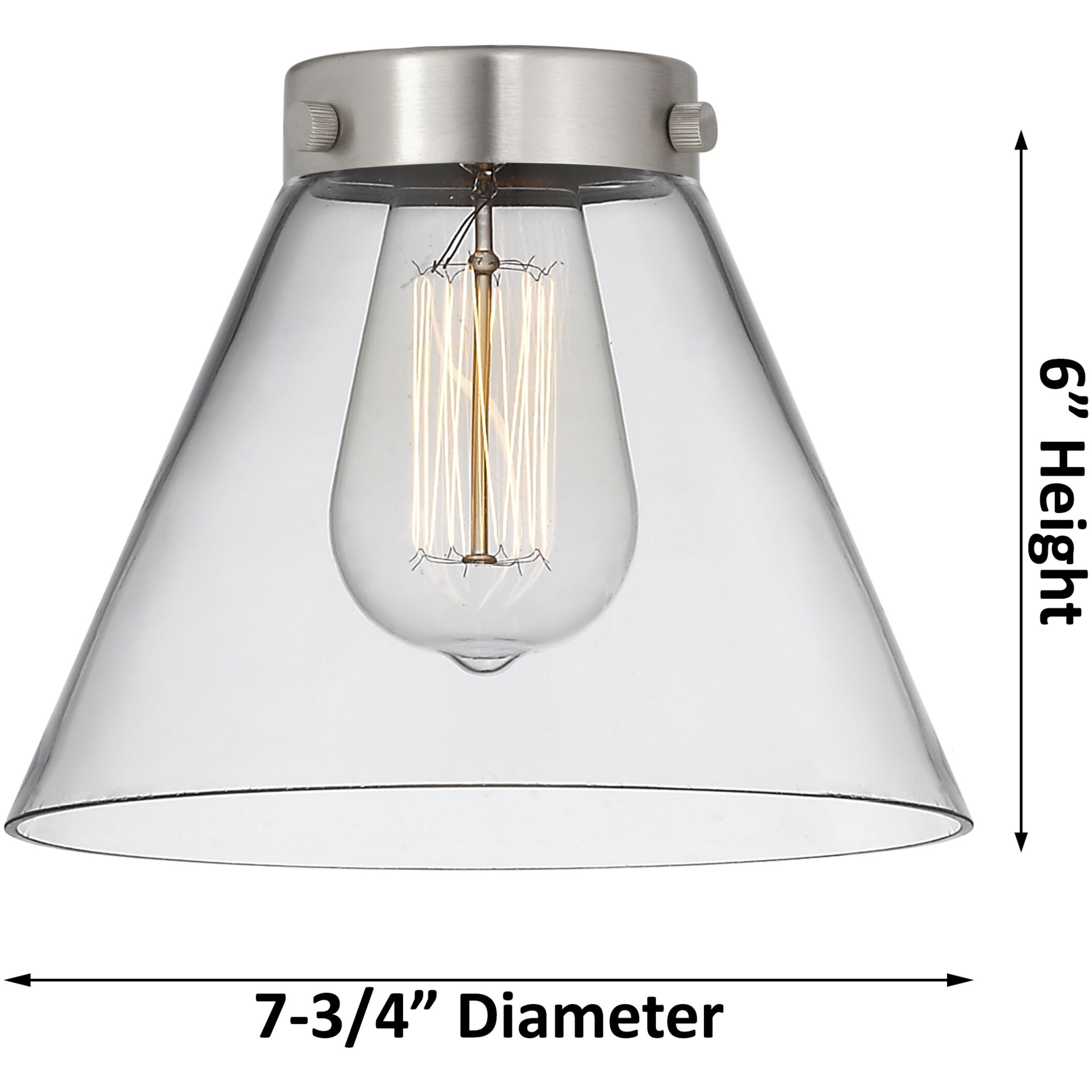 Franklin Restoration Large Cone LED 8 inch Matte Black Mini Pendant Ceiling Light in Matte White Glass