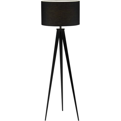 Director 66 inch 150.00 watt Black Floor Lamp Portable Light