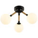 Capilano LED 17.9 inch Black Semi-Flush Mount Ceiling Light