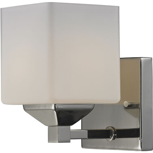 Quube 1 Light 4.25 inch Chrome Wall Sconce Wall Light in 0.8