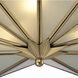 Decostar 3 Light 21 inch Brushed Brass Flush Mount Ceiling Light
