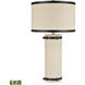 Cabin Cruise 30 inch 9.00 watt Oatmeal with Brown Table Lamp Portable Light