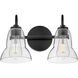 Vera LED 15 inch Black Bath Light Wall Light