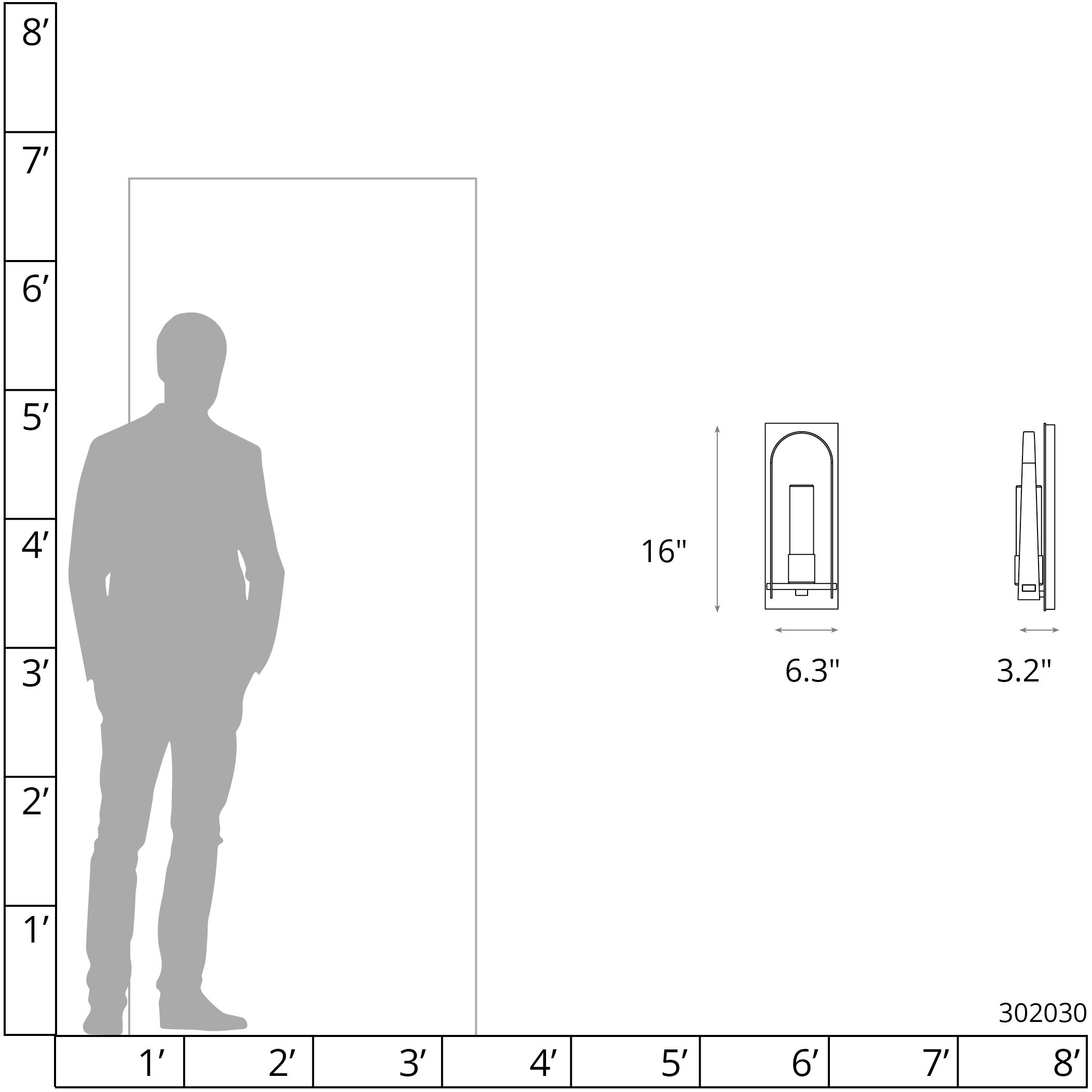 Triomphe 1 Light 16 inch Oil Rubbed Bronze Outdoor Sconce in Opal, Small