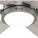 Gravity 72 inch Matte Silver with Light Gray Oak Blades Ceiling Fan
