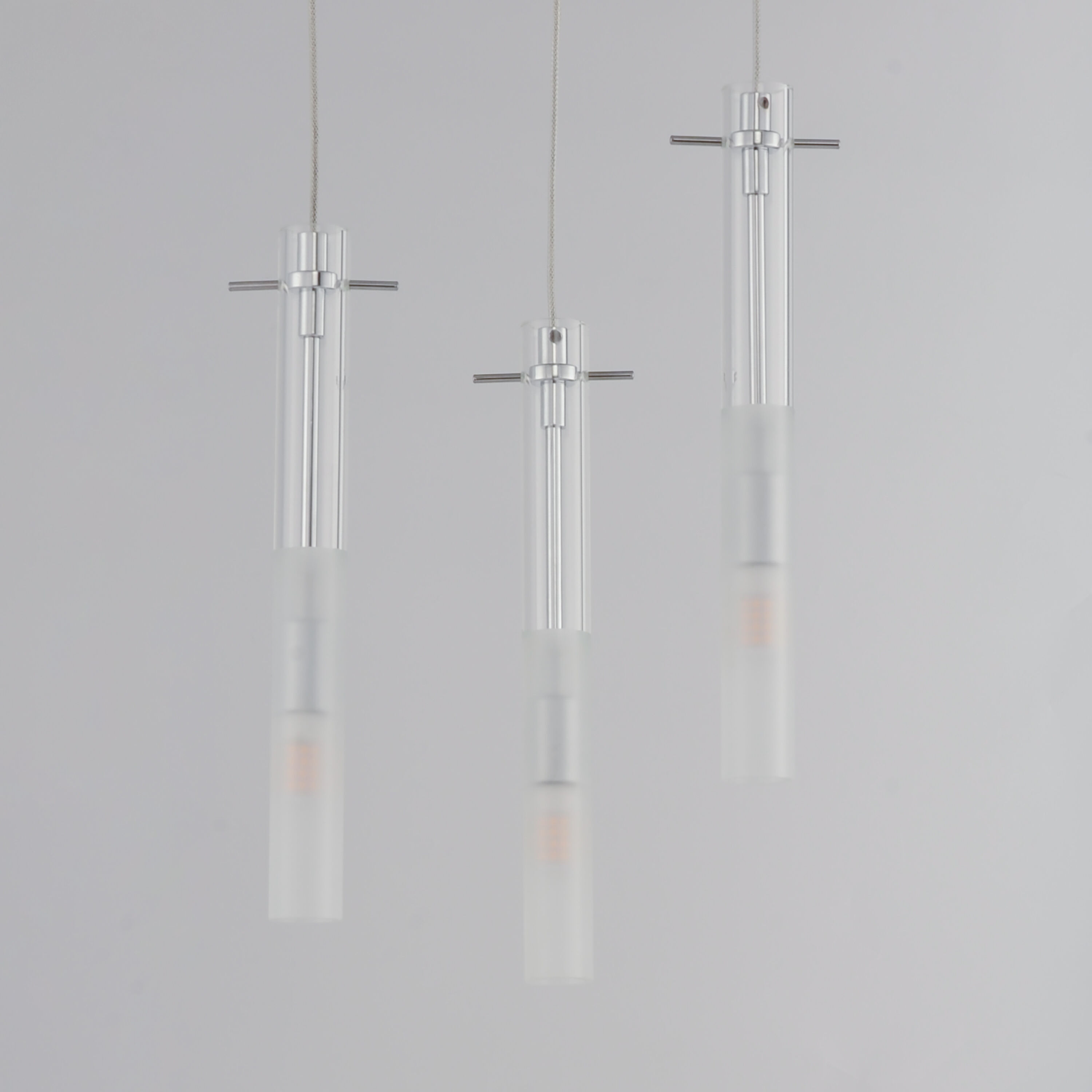 Pipette LED 11.75 inch Polished Chrome Multi-Light Pendant Ceiling Light