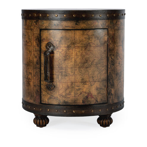 Vasco Old World Map 22 X 20 inch Heritage Accent Table