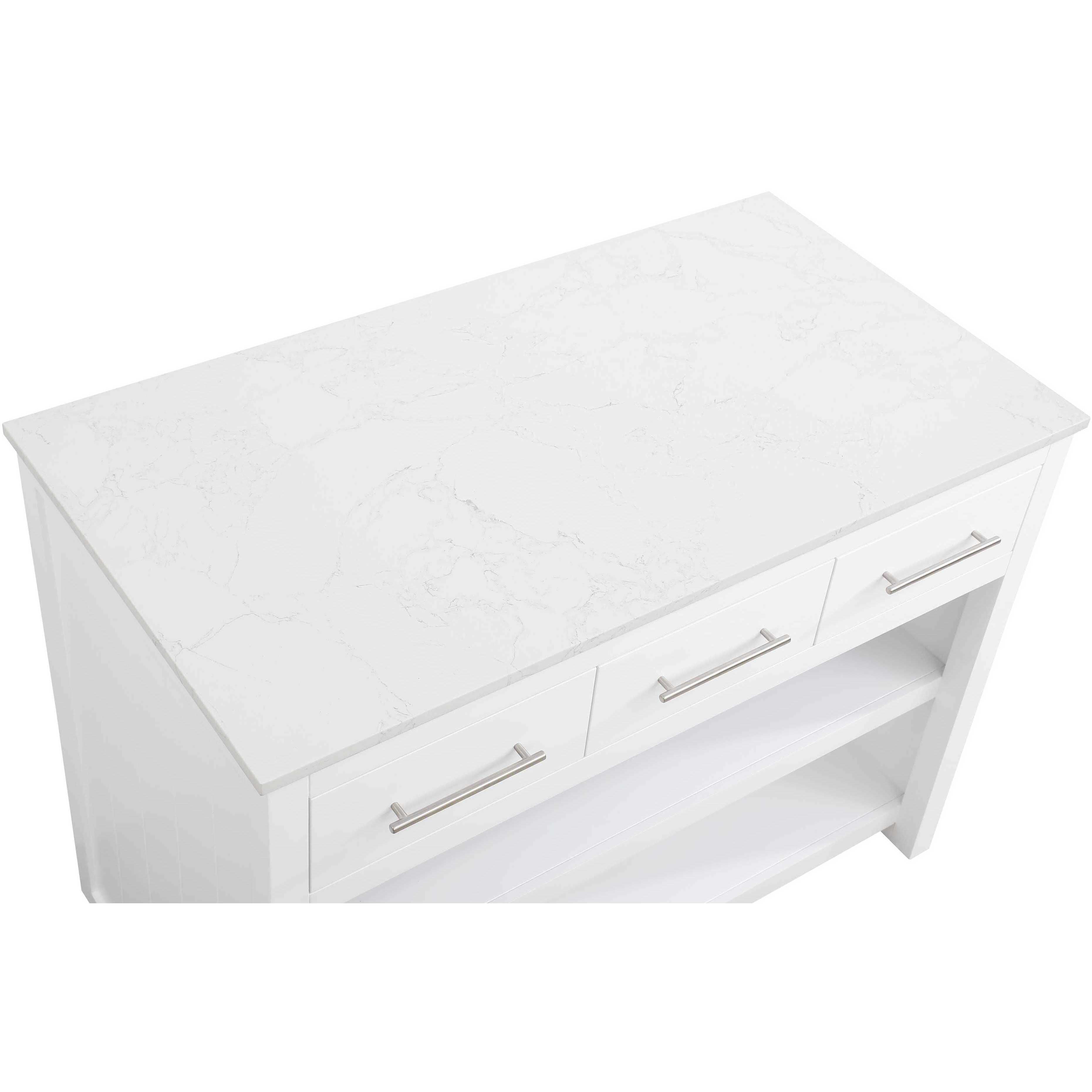 Porter White Kitchen Island