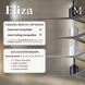 Atlas Eliza 56 inch Gloss White with Old Oak Tone Blades Ceiling Fan, Paddle Fan