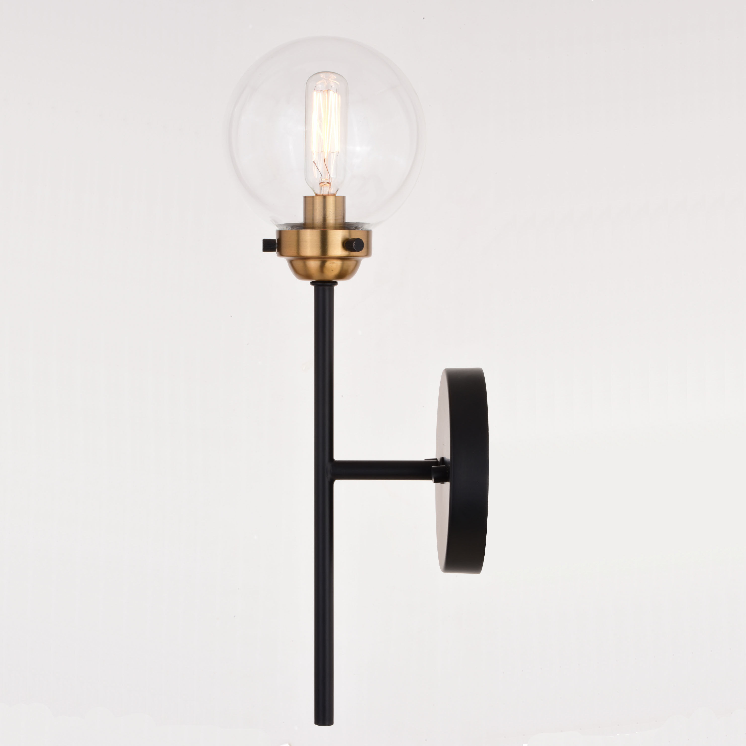 Orbit LED 5 inch Muted Brass and Oil Rubbed Bronze Wall Light in 1
