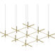 Labyrinth LED 74.25 inch Brass Chandelier Ceiling Light