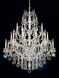 Bordeaux 25 Light Antique Silver Chandelier Ceiling Light in Heritage