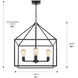 Wesson 21 inch 60.00 watt Matte Black Chandelier Ceiling Light